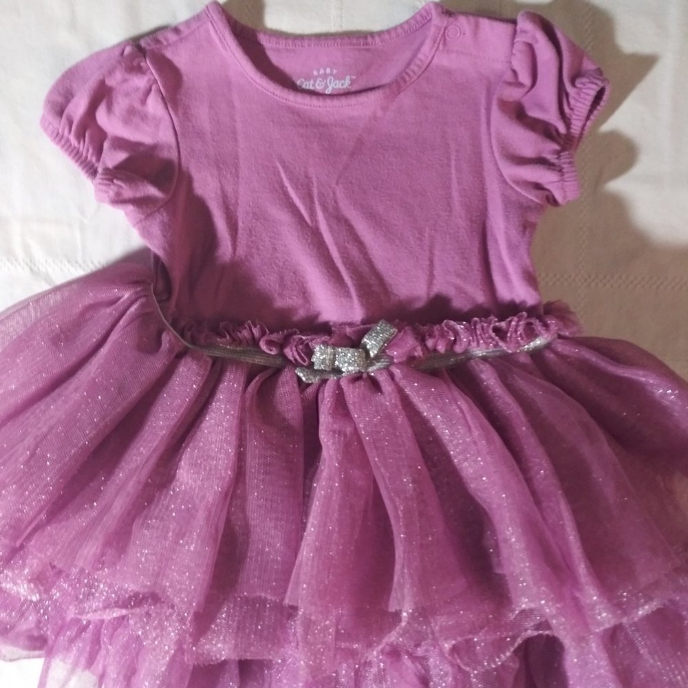 Girls purple tutu dress sz 12 mth Cat & Jack SWEET